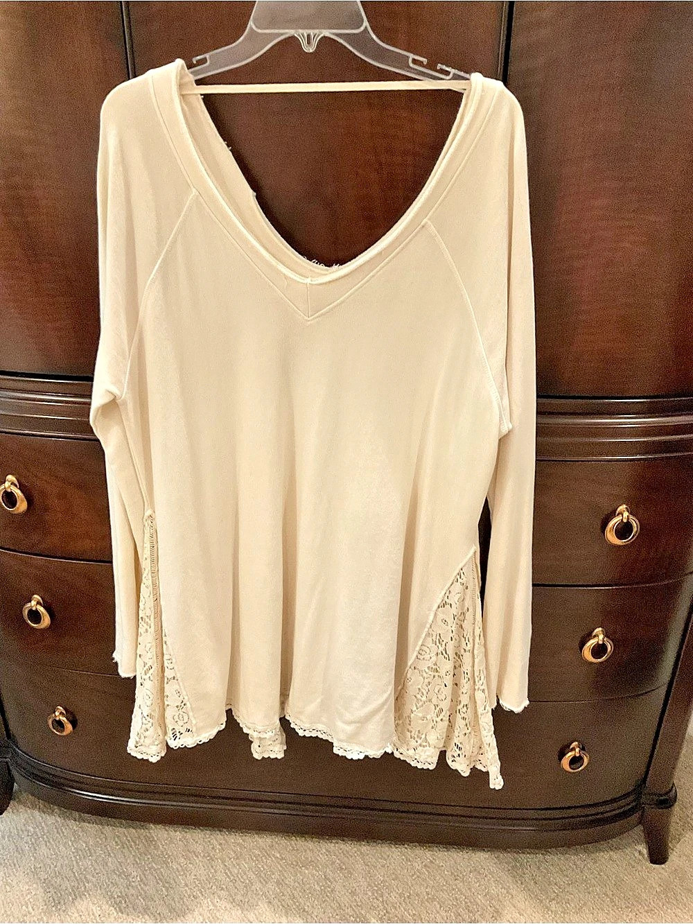 Free People We The Free On Your Side Asymmetric Thermal Cream Medium